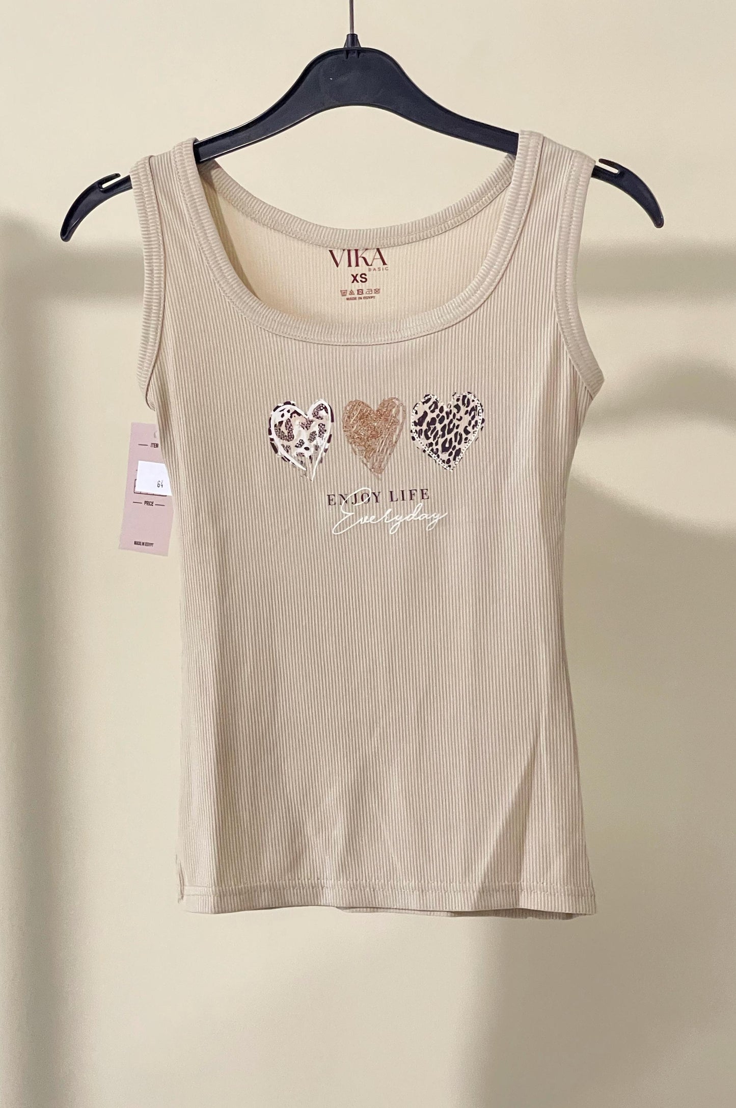 Heart Graphic Print Top